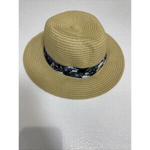 Scala Paper Braid Brimmed Sun Hat NWOT Summer Beach Equestrian OS Adjustable